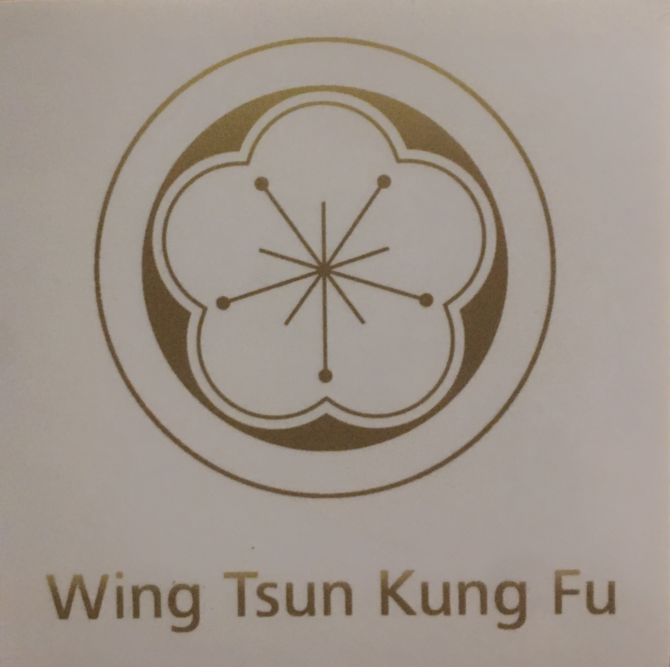 WTKFI Aufkleber - Pflaumenblüte - transparent/gold