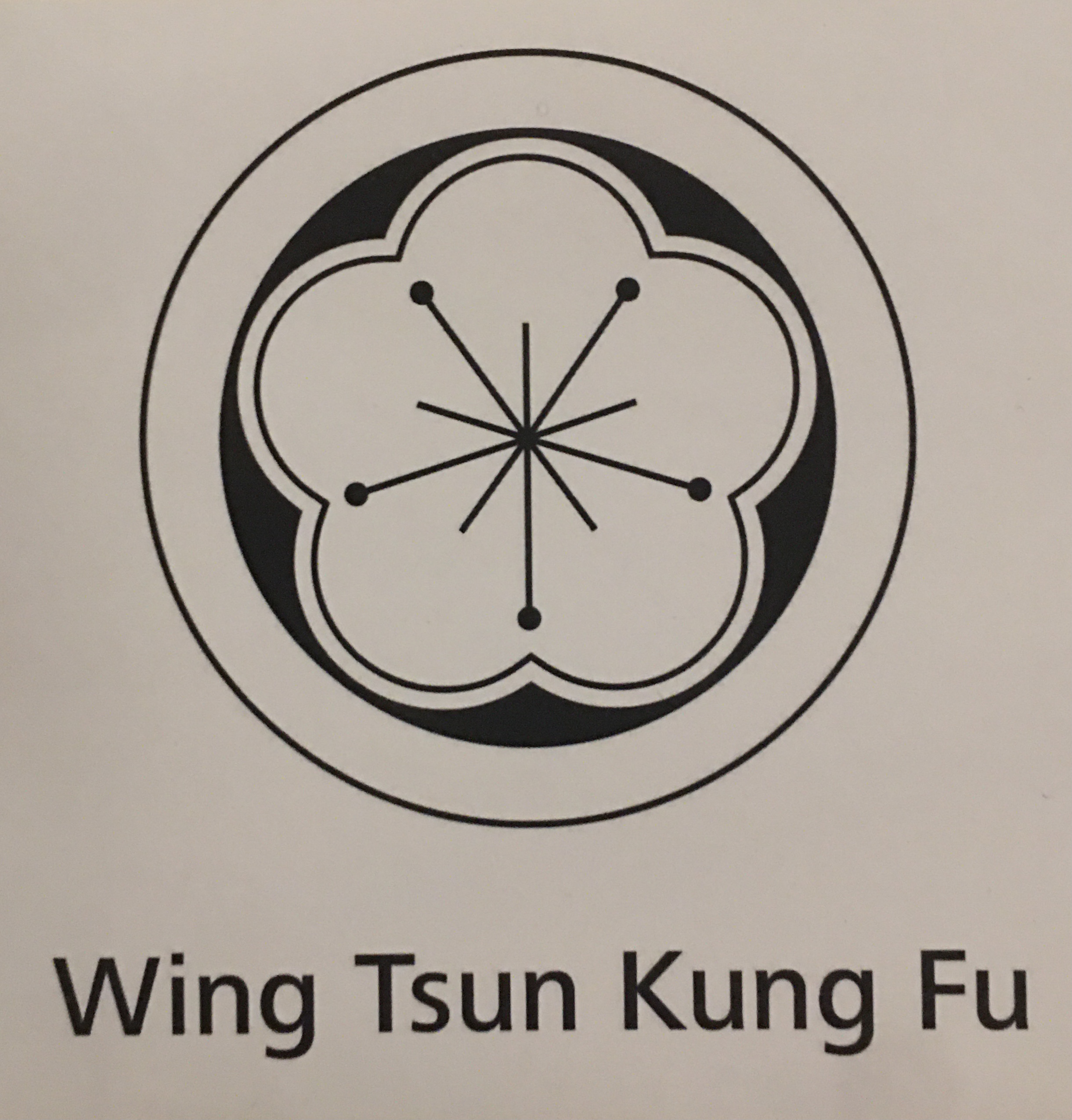 WTKFI Aufkleber - Pflaumenblüte - weiß/schwarz