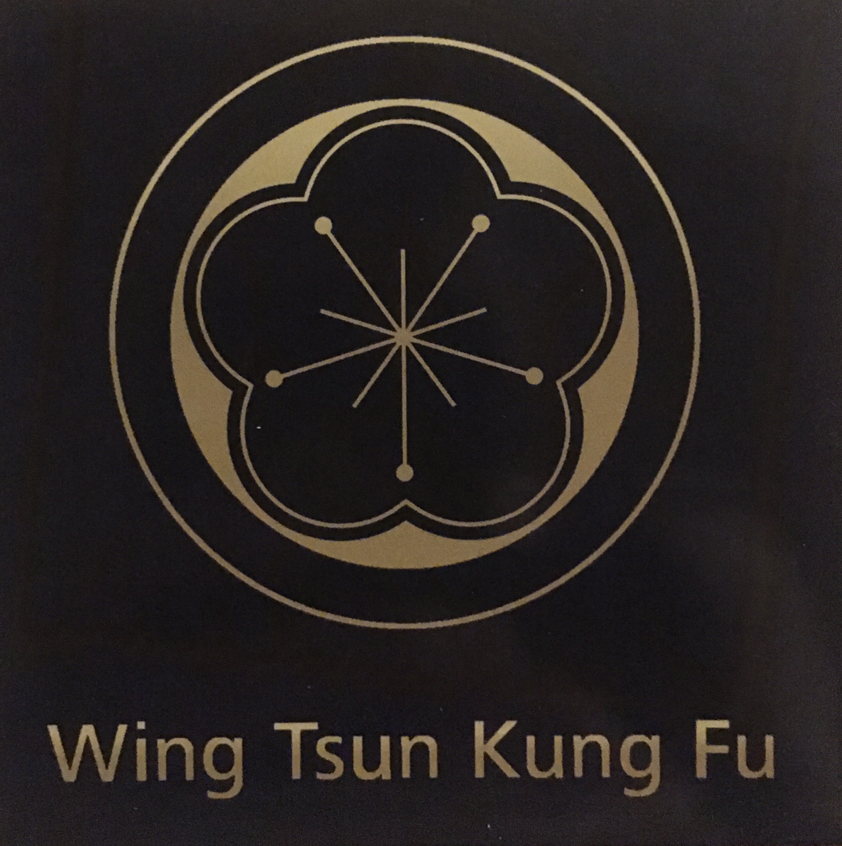 WTKFI Aufkleber - Pflaumenblüte - schwarz/gold