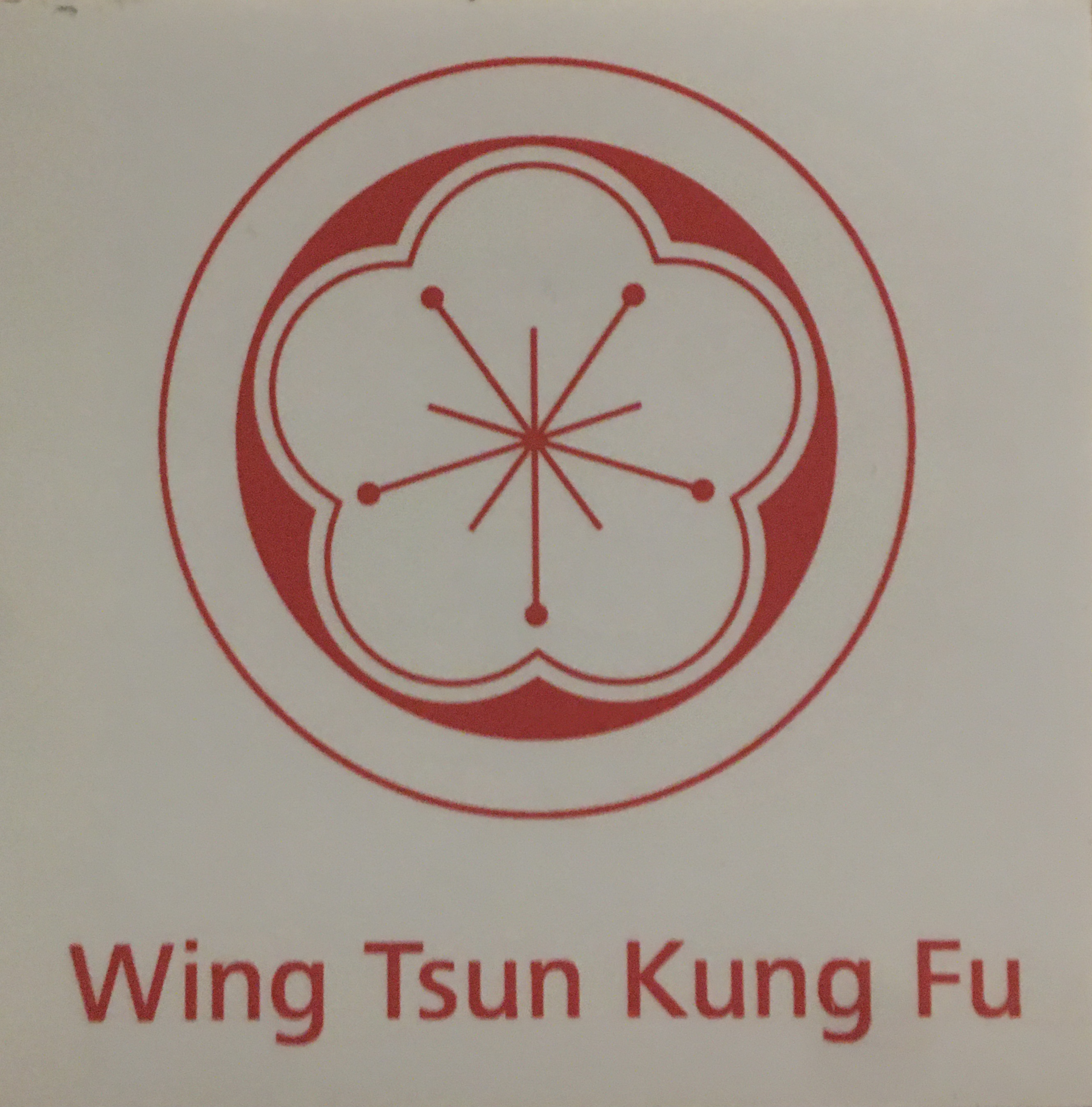 WTKFI Aufkleber - Pflaumenblüte - tranzparent/rot